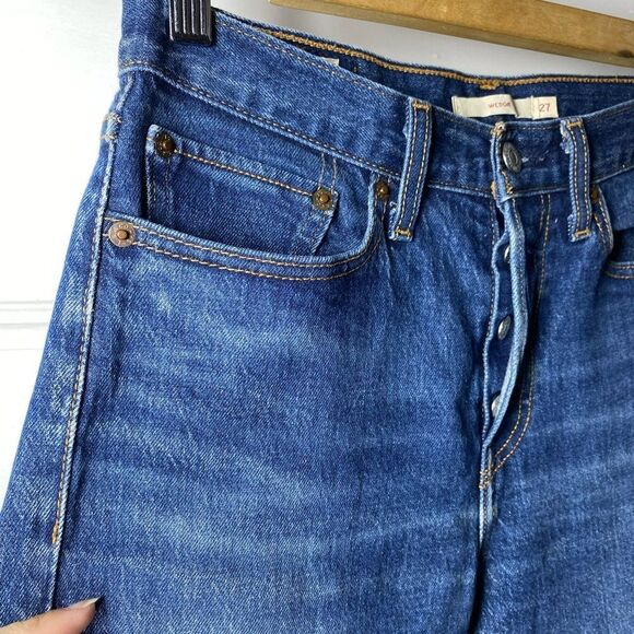 LEVI'S Wedgie Icon High-Rise Straight Leg Premium Jeans Medium Wash Size 27 - Picture 5 of 15